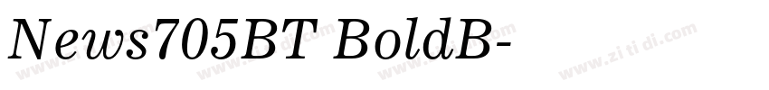 News705BT BoldB字体转换